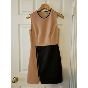 Pink and black drrss